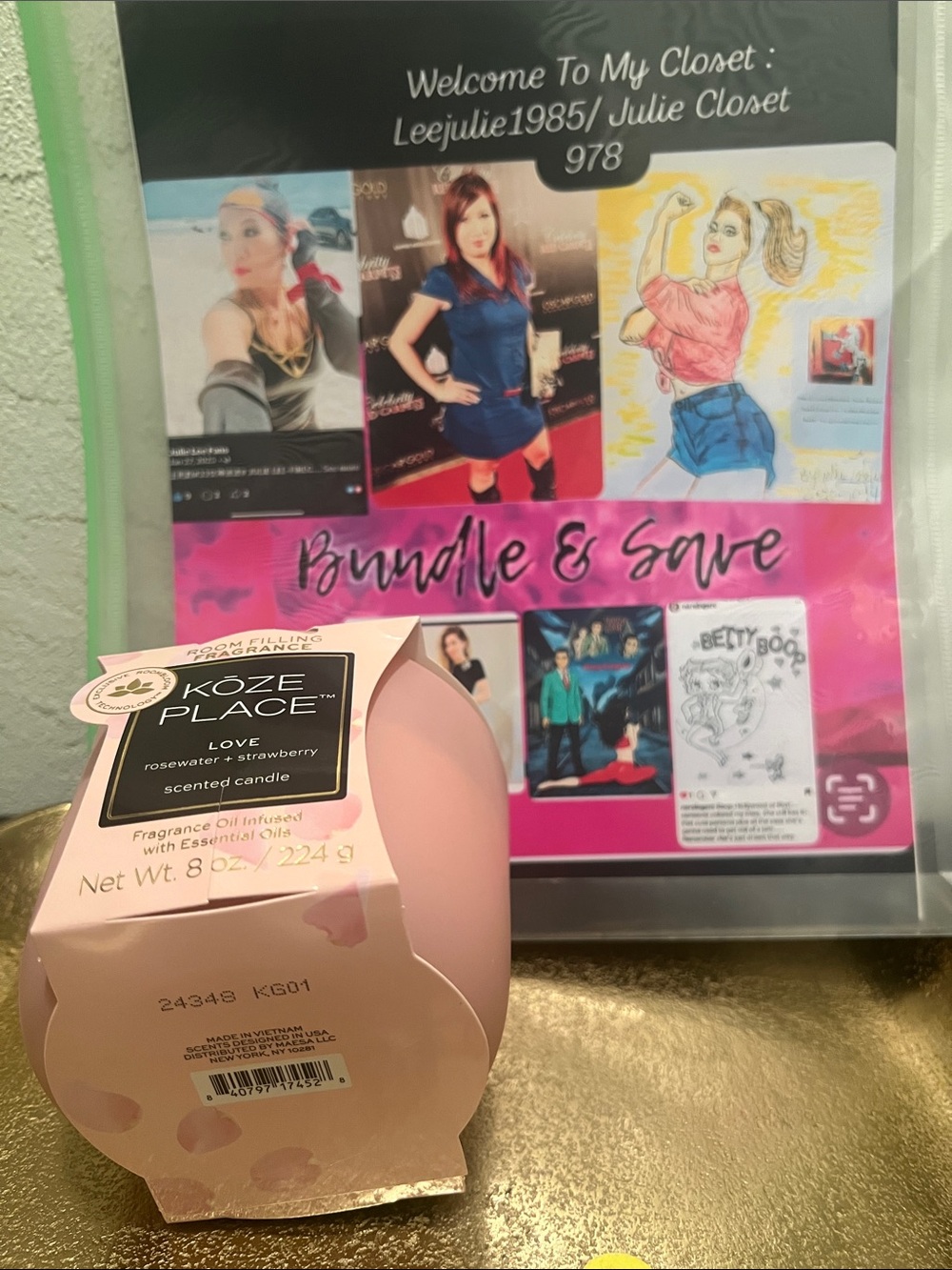 #2122**Kōze Place Love Room Filling Fragrance - Pink - Picture 2 of 11